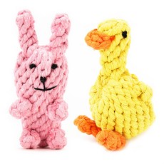 DING DONG PET 寵物鴨+兔子線繩玩具組, 1套