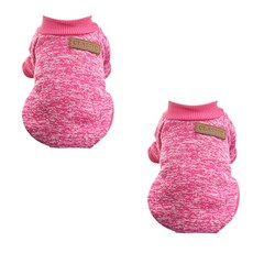 Block Mart 寵物經典服飾2件組, 亮粉色