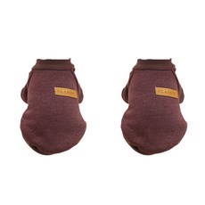 Block Mart 寵物經典服飾2件組, 棕色