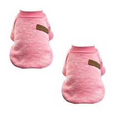 Block Mart 寵物經典服飾2件組, 粉紅色