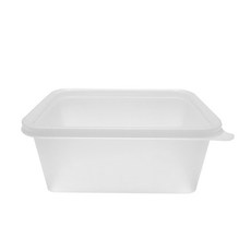 투고팩 사각 죽 일회용용기 400ml G-400, 1개입, 25개