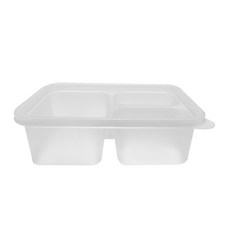 투고팩 3칸 사각 일회용용기 300ml G-300, 1개입, 300개