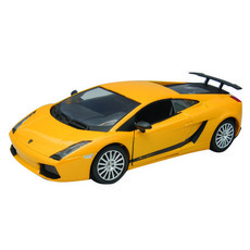 MOTOR MAX 1/24 蘭博基尼 Gallardo Superleggera 塑料模型車 黃色, 1個