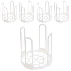 블럭마트 주방 다용도 그릇 정리대, 5개, 화이트