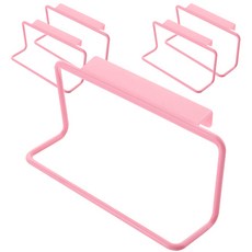 블럭마트 주방 행주걸이 다용도걸이, 핑크, 5개입