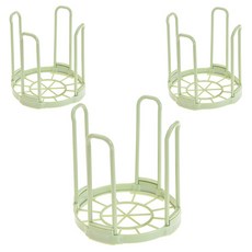 블럭마트 주방 다용도 그릇 정리대, 3개, 그린
