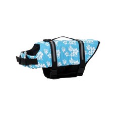 Petnine 寵物度假游泳救生衣, 藍色花朵