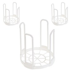 블럭마트 주방 다용도 그릇 정리대, 3개, 화이트