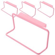 블럭마트 주방 행주걸이 다용도걸이, 핑크, 4개입