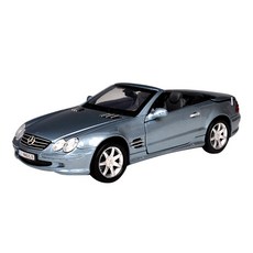 MOTOR MAX 1/18 2002 梅賽德斯奔馳 SL500 塑料模型汽車金屬灰色, 1個