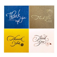 From&To 珍珠寶石感謝卡4件組 FT1513-1234, 混合顏色, 1套