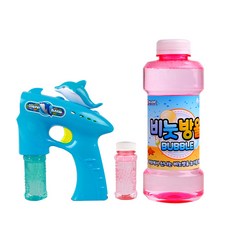 바니랜드 돌고래 비눗방울 총, 혼합 색상, 1개