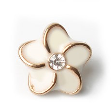 東和商場Mall 五星寶石 鈕扣 11mm, 白金色, 10個