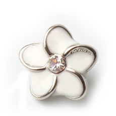 五星寶石 鈕扣, 白銀色, 10個