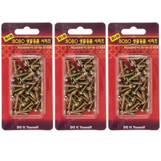BoBO 양날 나사못 8 x 19 mm, 3개입