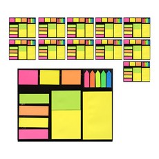 彩色便條紙 C款 12入, 混色, 1套