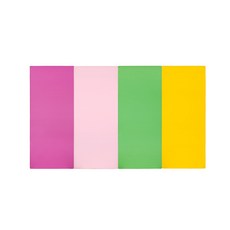 퍼니존 퍼니테라피 핫핑크비비드 시리즈4 유아폴더매트, 핫핑크 + 베이비핑크 + 그린 + 옐로우