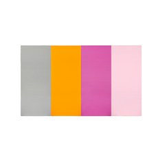 퍼니존 퍼니테라피 그레이비비드 시리즈5 유아폴더매트, 그레이 + 오렌지 + 핫핑크 + 베이비핑크