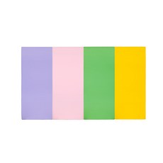 퍼니존 퍼니테라피 바이올렛비비드 시리즈4 유아폴더매트, 바이올렛 + 베이비핑크 + 그린 + 옐로우