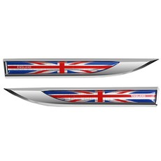 Sinil 國旗裝飾條汽車貼紙 N0481, 英國, 2個
