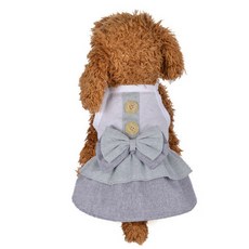 ARYKO DrMini 寵物貓咪&狗狗英倫風鈕扣裙, 隨機出貨