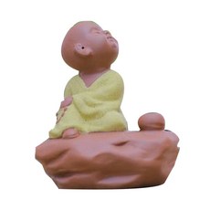 WadeMall 聞香小和尚公仔 qxds1042-2, 混合顏色, 1個