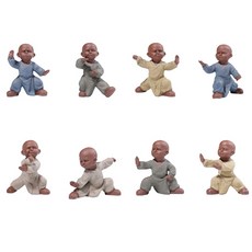 Ward Mall 太極拳8件套功夫冬子公仔套組qxyy171-10, 混色, 1套