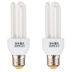 장수램프 백열전구 15W EFTR15EX-D 2p, 전구색