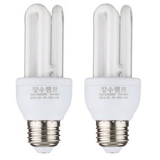 장수램프 백열전구 11W EFTR11EX-D 2p, 주광색, 2개