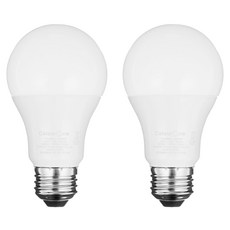 LED燈泡 A19 10W 2入, 晝光色, 1個