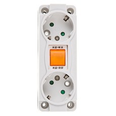 일신 과부하 차단 노출 2구 콘센트, 1개