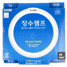 WOOREE 圓形三波長燈泡40W FCL40SEX-D/38, 白光, 1個