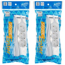 SEGYE Enter 多插座通用10號3插SG-103 延長線, 2件, 9m