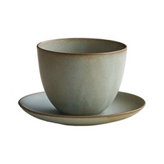 킨토 PEBBLE 컵 + 소서 180ml 17145, 그린, 1세트