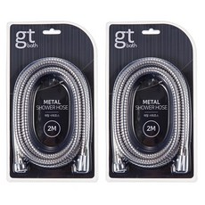 TOOLSPIA 金屬淋浴軟管 2m, 2件