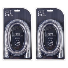 TOOLSPIA 金屬淋浴軟管 1.5m, 2件