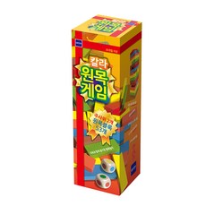 에스엠토이 칼라 원목 게임 젠가, 혼합 색상, 1개