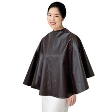 Line P.U燙髮圍兜 大, 棕色 LN4008, 1個