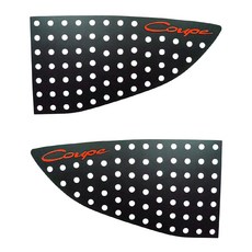 닥쏘오토 Ver 2 UNIQUE 레터링 스포츠 플레이트 판넬 블랙 레터링 레드, 제네시스 쿠페