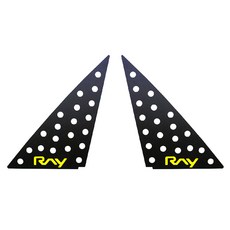 DXSOAUTO X-ONE Ver 2 UNIQUE 字樣運動飾板 A 面板 黑色字樣 黃色, Ray