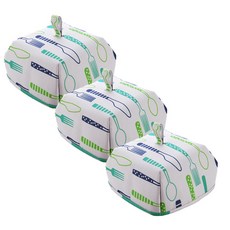 aryko 25廚房折疊蓋食品蓋勺綠色+藍色, 3片