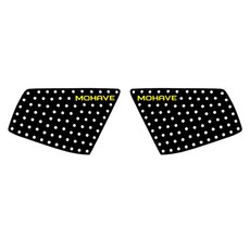 엑스원 Ver 2 UNIQUE 레터링 스포츠 플레이트 판넬 블랙 레터링 옐로우, 모하비