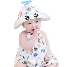 JOY MULTI 女孩直升機夏季連身衣帽子套裝