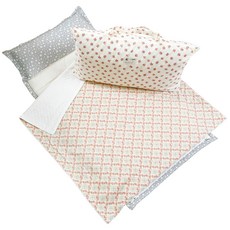 코니아일랜드 에코프리미엄 극세사 어린이집 낮잠이불세트 쉐비리스 구름베개솜 포함, 블루