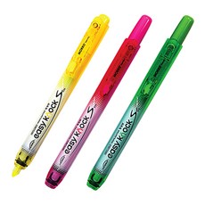 모리스 퀵마크 S 형광펜, Yellow, Pink, Yellow Green, 3개입