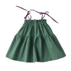 JOY MULTI 細繩椰漿褶皺連衣裙