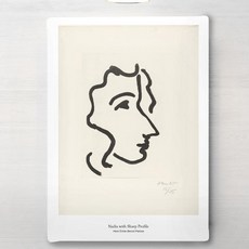 RYMD 馬蒂斯 Nadia with Sharp Profile 帆布畫框, 黑色