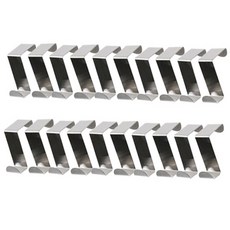 ARYKO 25kitchen 廚房水槽不鏽鋼雙門掛鉤, 單一顏色, 20入