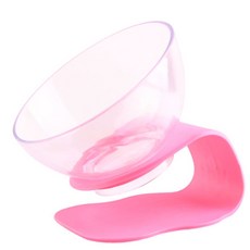 비케이 높은 고양이 강아지 밥그릇, 핑크투명, 1개