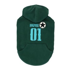 DOGPOSE 寵物連帽衣服, 綠色